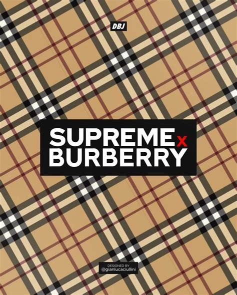 supreme burberry drop 2022|supreme x burberry collab.